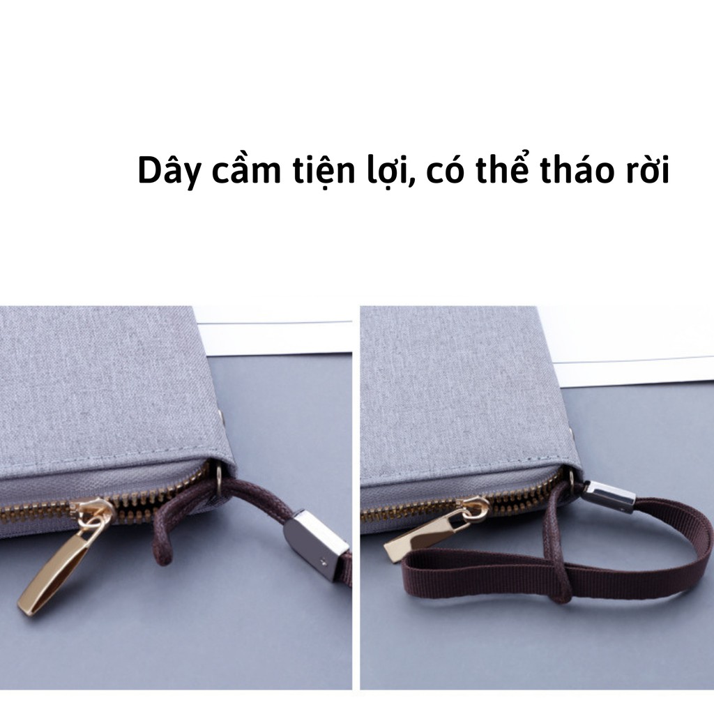 Ví cầm tay nam nữ vải canvas LETI VI07 dáng dài, bóp tiền thẻ thời trang màu cơ bản tiện dụng chất liệu bền bỉ