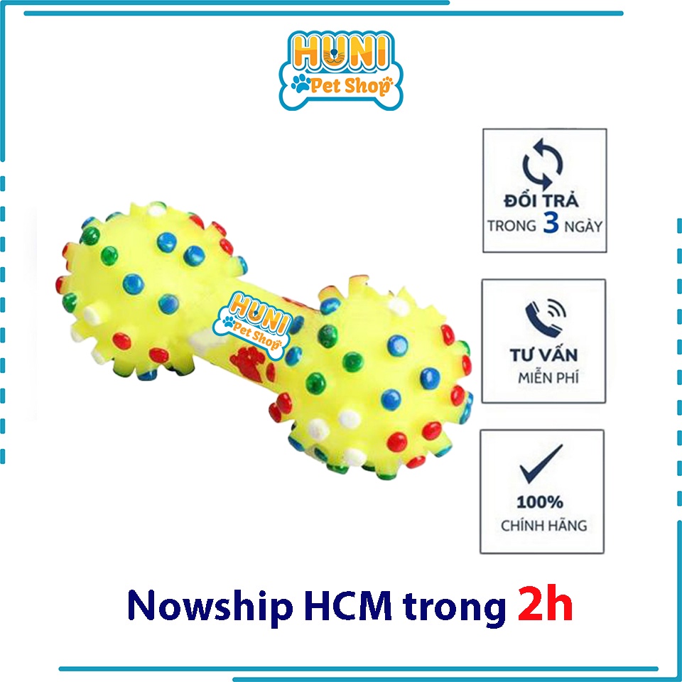 Đồ chơi cho chó xương cao su phát ra tiếng kêu đồ chơi cho chó gặm - Huni Petshop