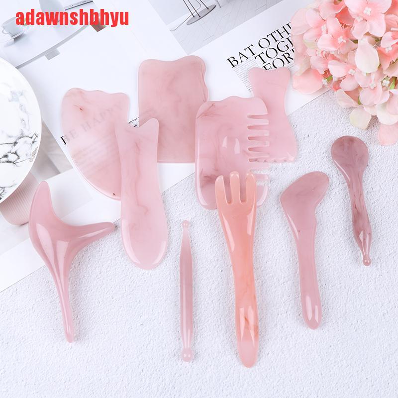 Bảng GuaSha Mát Xa Mặt Bằng Nhựa Tổng Hợp Tự Nhiên