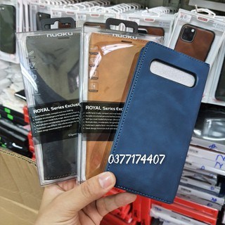 Bao da dạng ví cho Samsung Galaxy S10 5G/ S10 Plus/ S10 chính hãng Nuoku đẹp siêu tiện