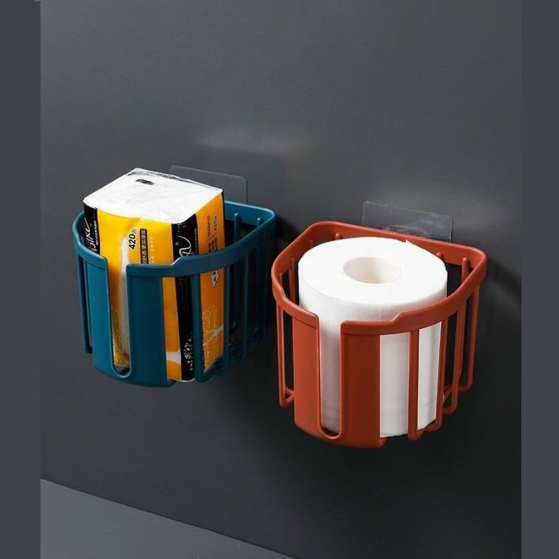 [Decor nhà xinh] Giỏ đựng giấy vệ sinh dán tường tiện ích Việt Nhật đa năng bằng nhựa tiện dụng