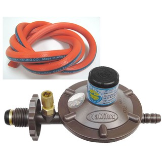 Bộ Van ga xám Namilux + dây dẫn gas cao cấp lõi kẽm