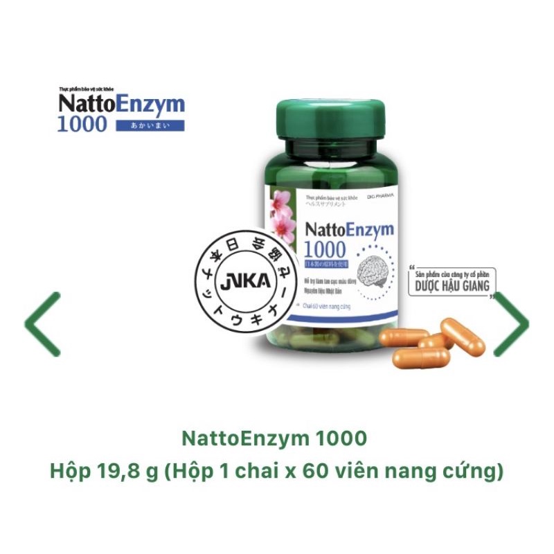 Nattoenzym 1000 - Chai 60v