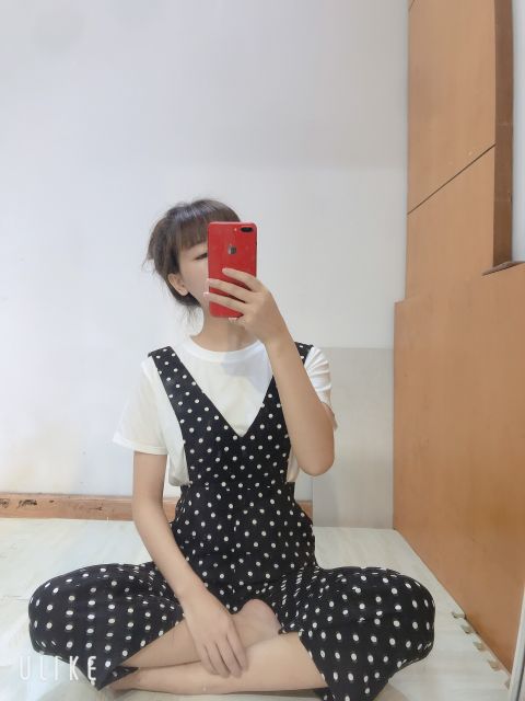 Sét áo phông yếm chấm bi (kèm ảnh thật) | BigBuy360 - bigbuy360.vn