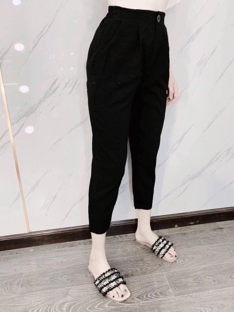 Quần baggy vải đũi siêu xinh | BigBuy360 - bigbuy360.vn