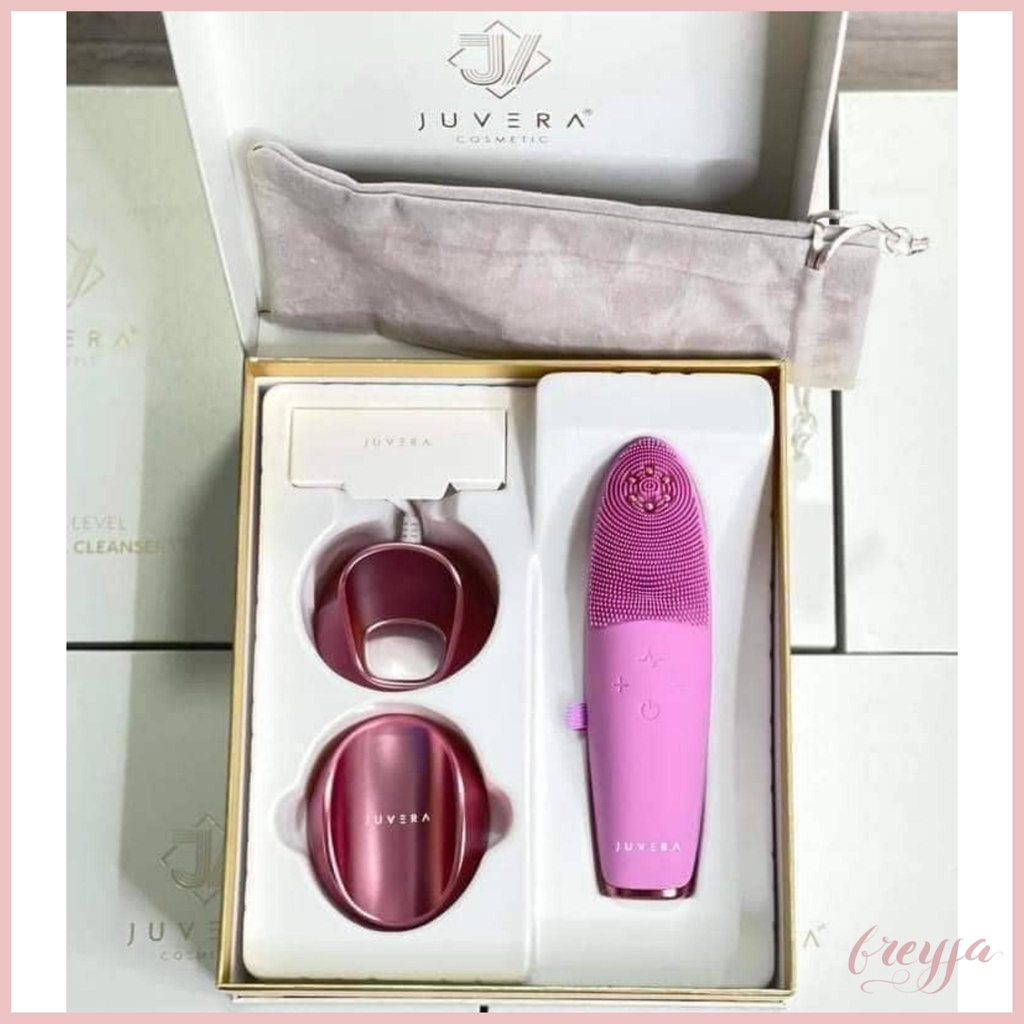 BẢO HÀNH 1 ĐỔI 1 TRONG 1 NĂM Máy Rửa Mặt Juvera Với 2 Phiên Bản làm sạch sâu đẩy tinh chất massage nâng cơ - FRYJA.STORE