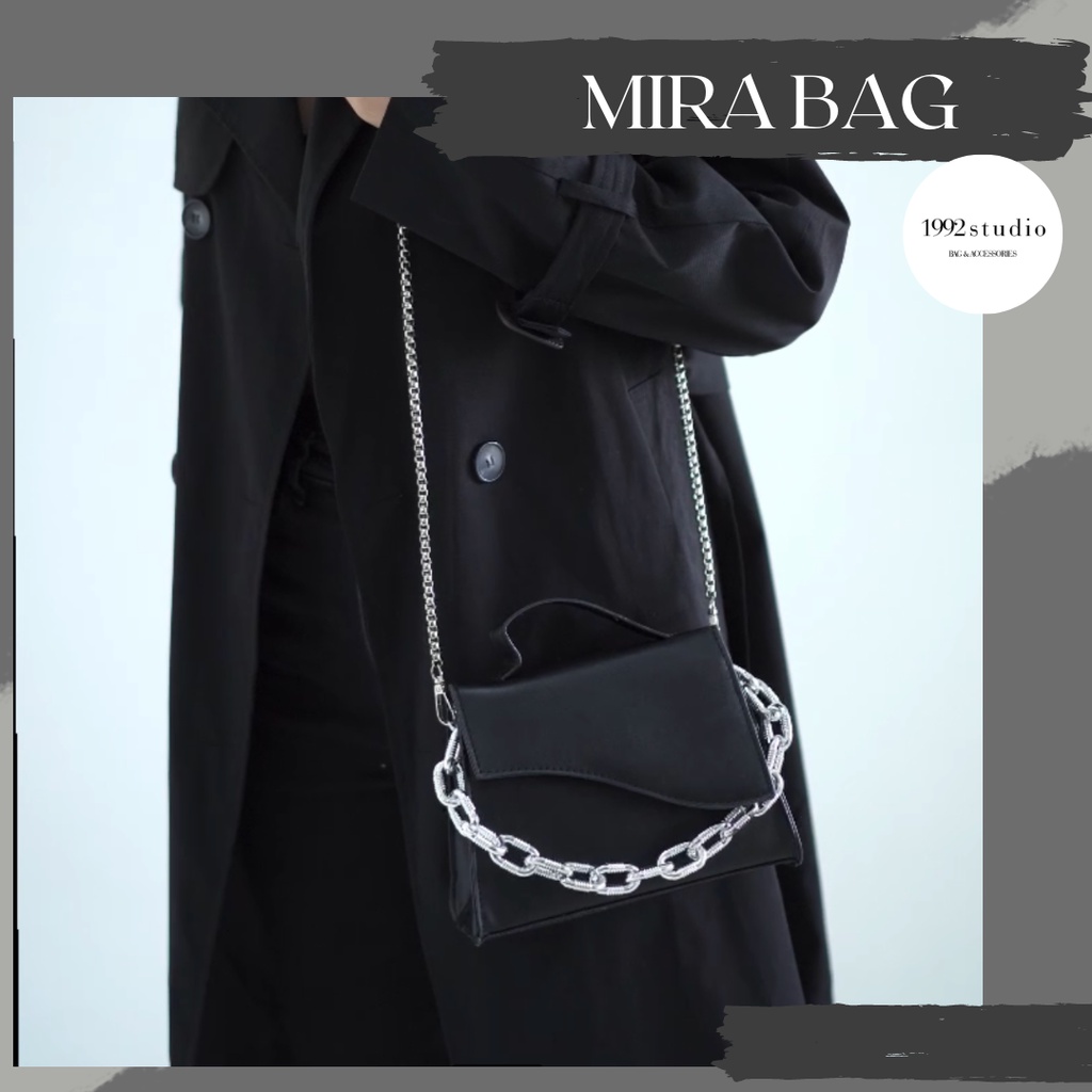 Túi xách nữ/ 1992 s t u d i o/ MIRA BAG/ Túi dây xích, phối xích cá tính lạ mắt