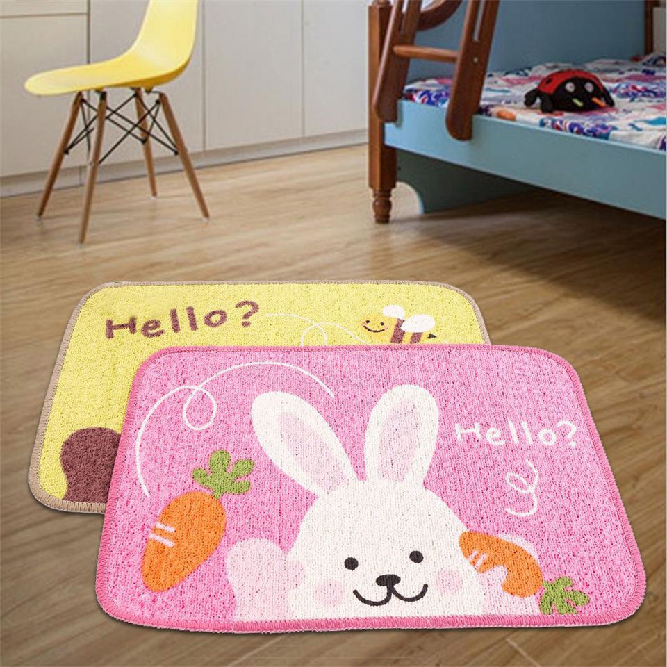 Combo 2 Thảm Lau Chân Hello Hình Thú 35x50 cm