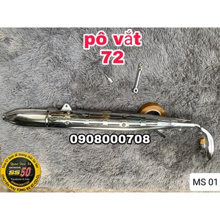 pô vắt 72, hàng thái loại 1 (kèm pad) gắn mọi dòng xe 67, 68, CD, CL...