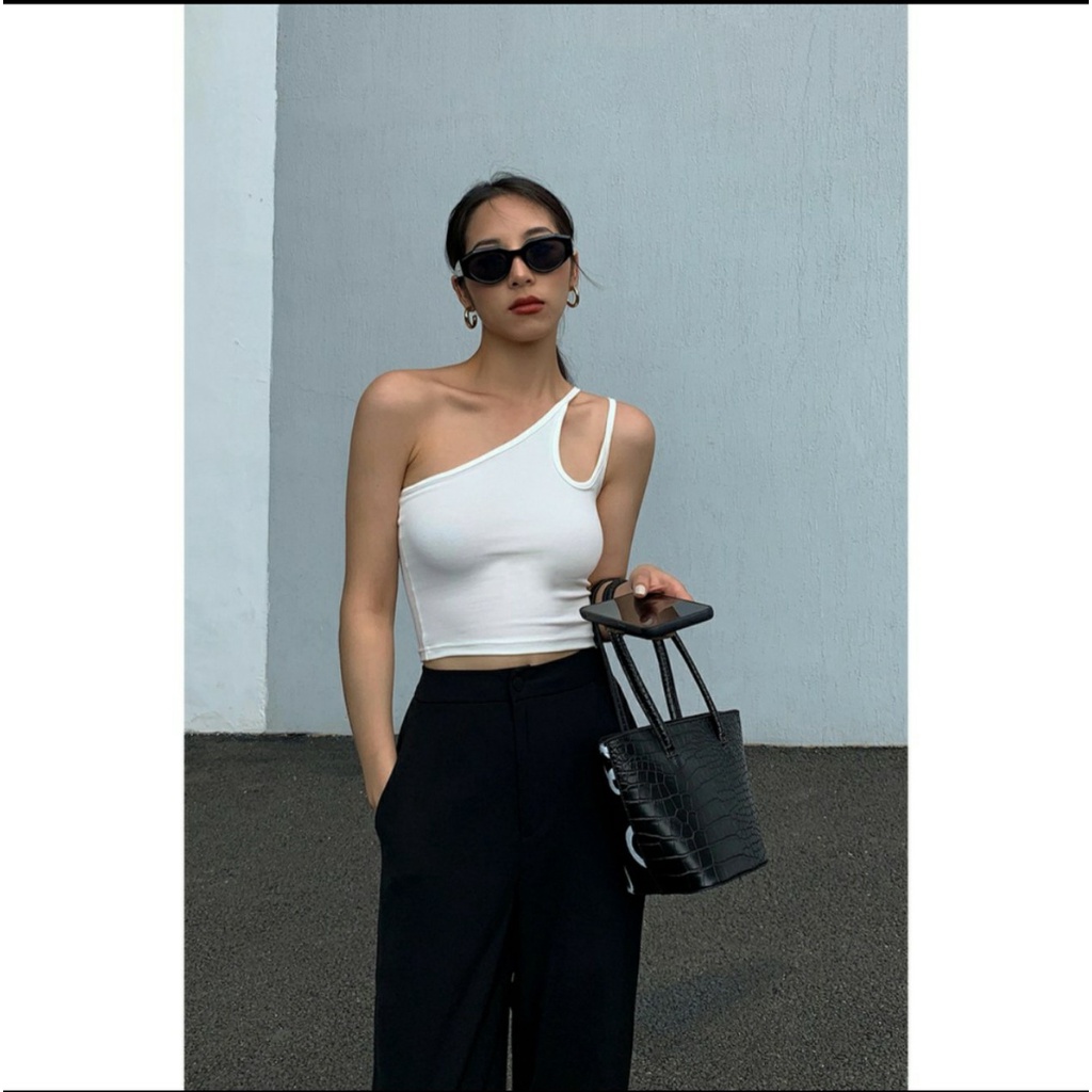 Áo Hai Dây 🌸FREESIZE🌸 Chất Đẹp, Vải Thun Cotton Co Giãn Tốt, Dáng Ôm, Có Thể Điều Chỉnh Tự Do