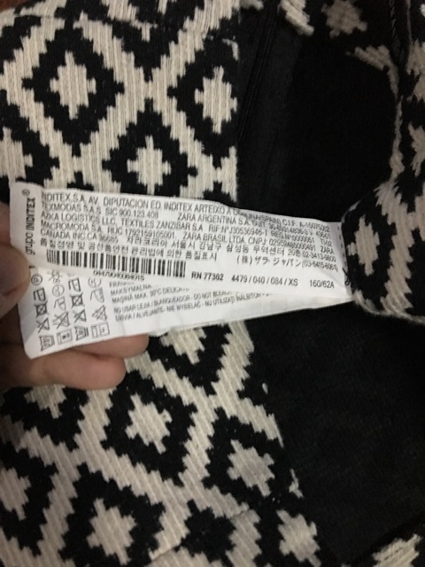 Pass chân váy zara auth size xs