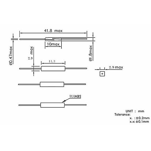 Công tắc từ GPS-14A công tắc lưỡi gà cảm biến từ trường vỏ nhựa thường mở