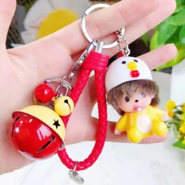 Móc chìa khoá em bé ngộ nghĩnh siêu xinh kèm chuông