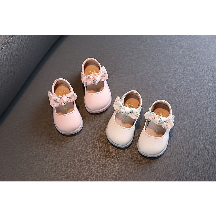 Giày búp bê cho bé gái siêu xinh nơ thêu viền sz 15-19