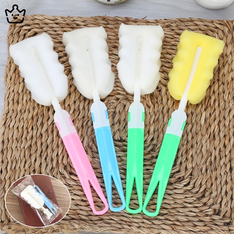 Bàn Chải Bọt Biển Vệ Sinh Bình Sữa Em Bé JP6