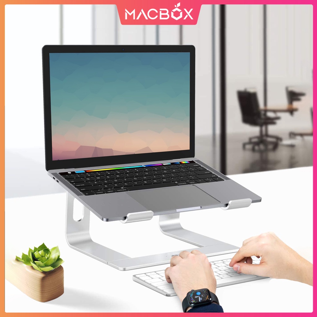 Giá đỡ để laptop stand notebook Macbook máy tính xách tay hợp kim nhôm có thể tháo rời kiêm tản nhiệt (CR06 và X2)