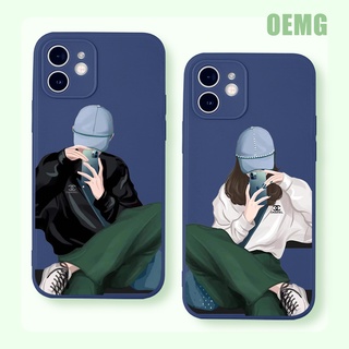 Ốp Điện Thoại Silicon Mềm Chống Sốc Hình Cặp Đôi ZJ602 Cho iPhone 13 12 11 Pro Max X XR XS 8 7 6S Plus SE 2020