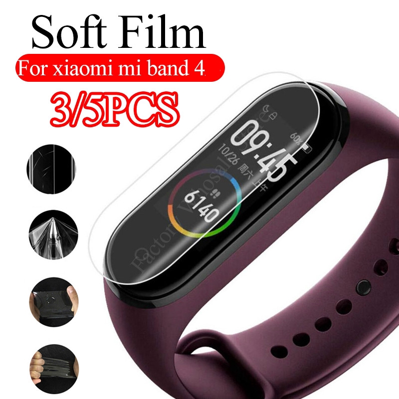 For Set 1/3/5 miếng dán cường lực dành cho vòng tay thông minh Xiaomi Mi Band 4