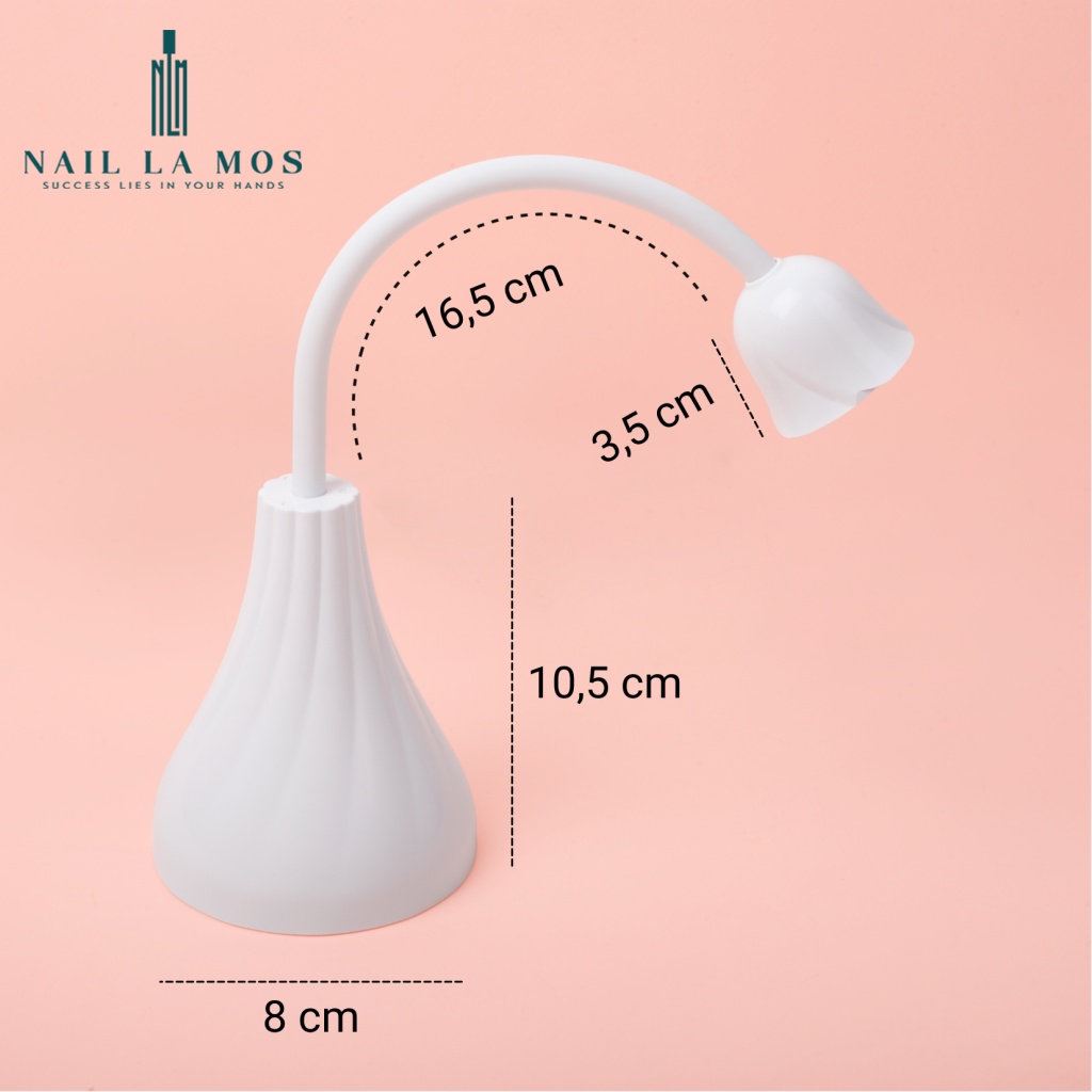 Máy hơ gel 1 ngón hình bông hoa dễ thương xoay 360 độ - máy hơ gel mini nhỏ gọn, tiện lợi (kèm dây sạc USB)