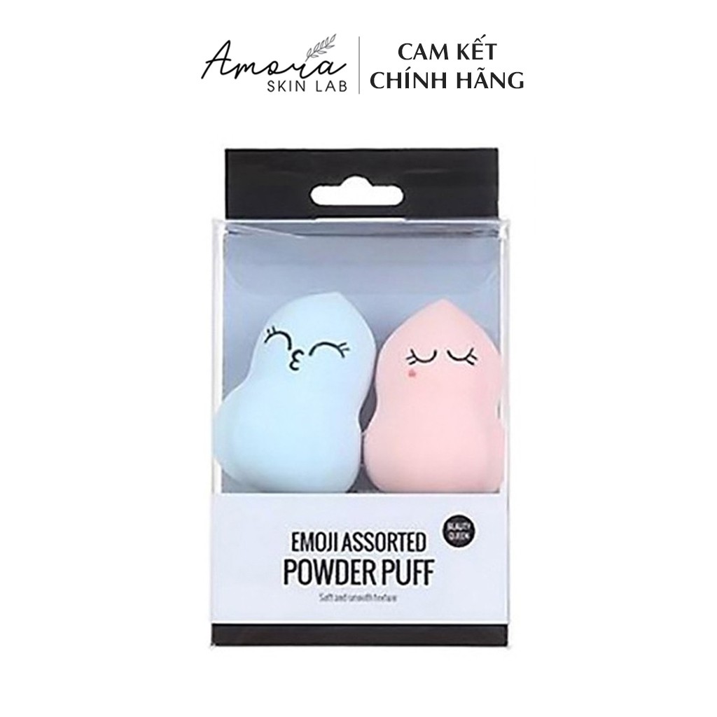 Bông tán mút hồ lô siêu mịn Miniso Emoji Nhật Bản Mẫu Mới - Amora Skinlab