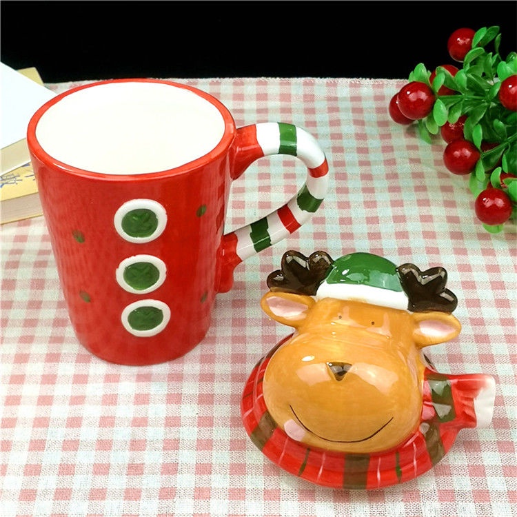 Ly sứ họa tiết giáng sinh xinh xắn