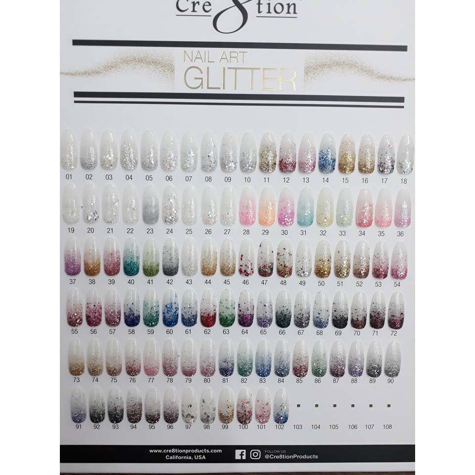 HŨ KIM TUYẾN RẮC MÓNG 0,5OZ -GLITTER CRE8TION