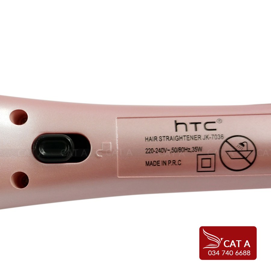 [JK7036] Máy uốn tóc chính hãng HTC, Là tóc, Tạo kiểu, Duỗi tóc suôn mượt - Mức Nhiệt đảm bảo không gãy tóc JK7036