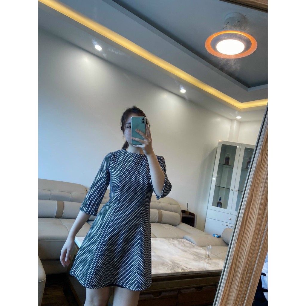 Váy dạ nữ cao cấp YODY dáng xòe tay lỡ xinh xắn ấm áp dễ mặc dễ mix có nhiều họa tiết XanhHouse | BigBuy360 - bigbuy360.vn