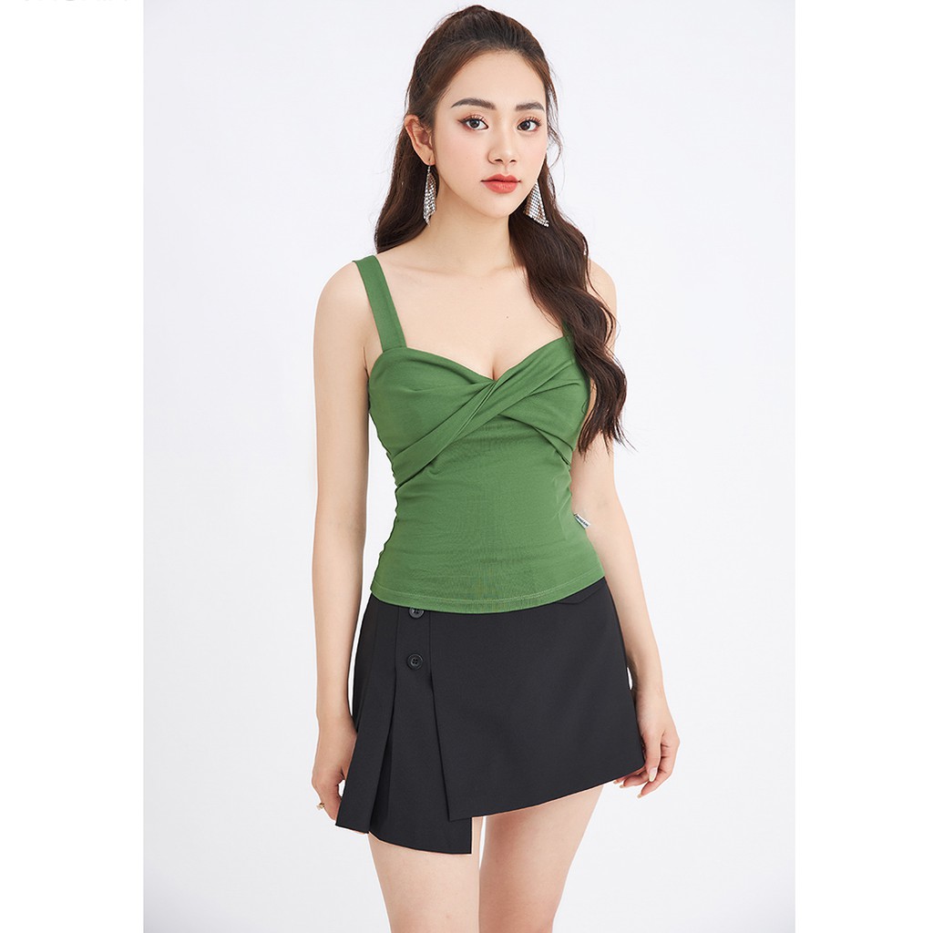 Áo thun 2 dây 92WEAR 4 màu, đủ size, xoắn nơ ngực ATA1130