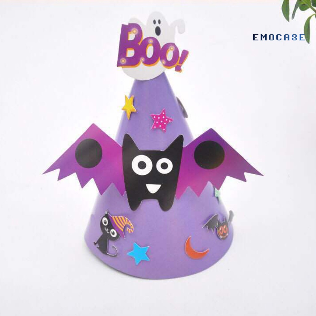 Mũ Halloween In Họa Tiết Hoạt Hình Kinh Dị 3D Dễ Thương Gọn Nhẹ Có Thể Tái Sử Dụng