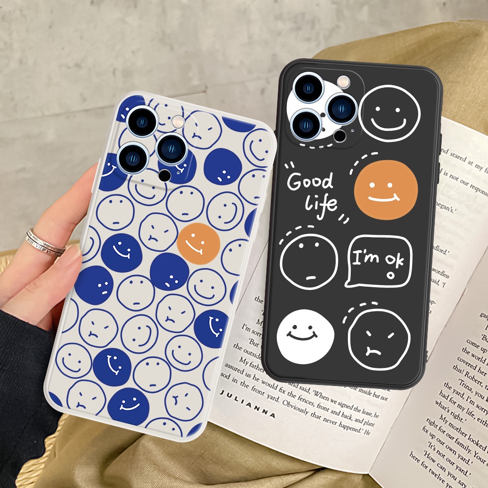 Ốp Điện Thoại Mềm Hình Mặt Cười Cho Xiaomi Redmi 9C NFC 9T 9A 9 10 8 8A PRO DUAL Note 10T #H091