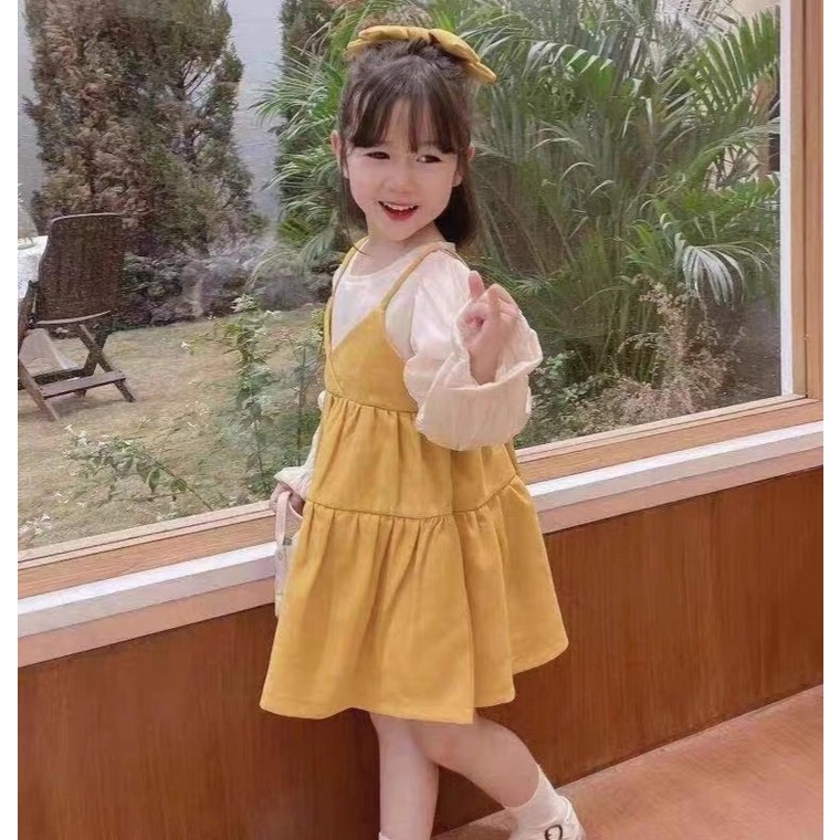 Váy đầm công chúa dài tay dáng bồng cho bé yêu từ 8-28kg