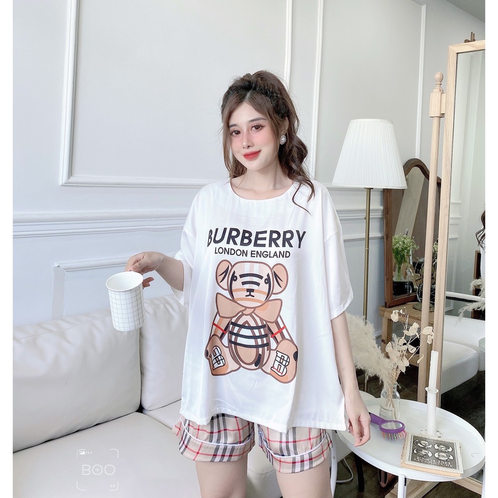 Phần 6_Đồ Mặc Nhà Pijama Lụa Latin Quần ĐÙI Freesize - Form Tiểu Thư