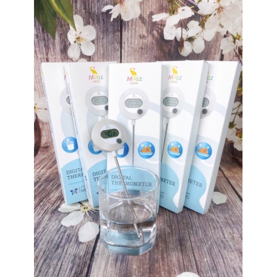 [ BẢO HÀNH 12TH] Nhiệt Kế Đo Sữa Moaz BeBe