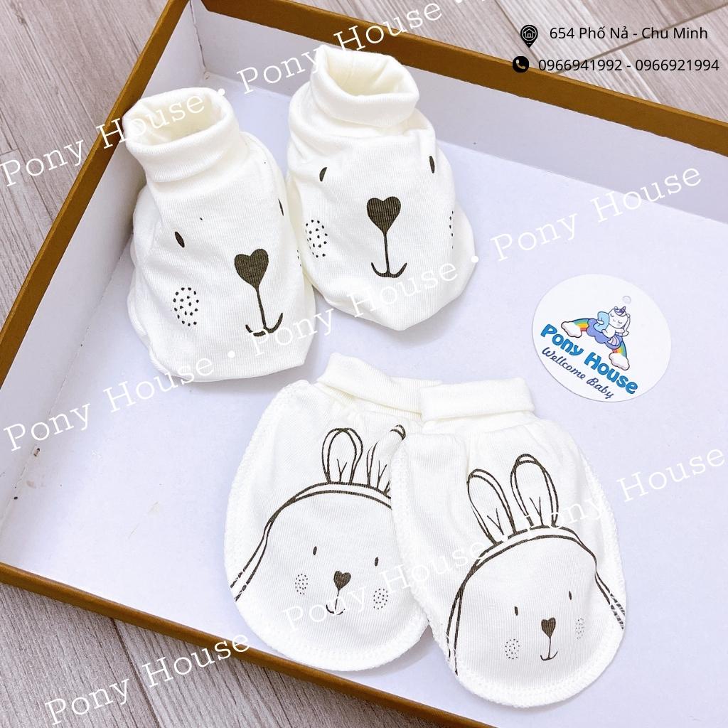 Set Bao Tay, Bao Chân Moon Petit Siêu Mềm, Mịn Cho Bé Trai, Bé Gái Sơ Sinh