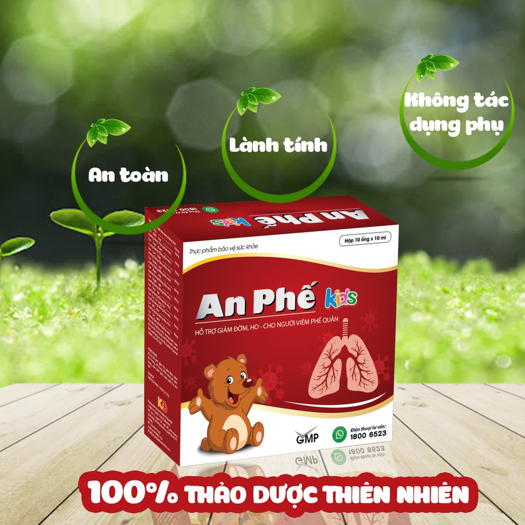 An Phế Kids - giảm ho đờm khò khè, viêm phế quản trẻ em