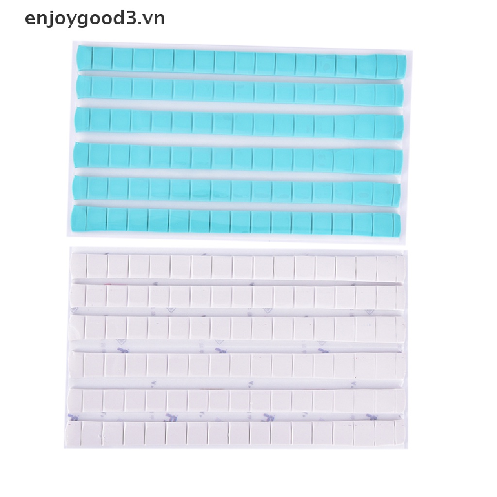 Keo dán móng tay bằng đất sét màu trắng xanh có thể tái sử dụng<br>