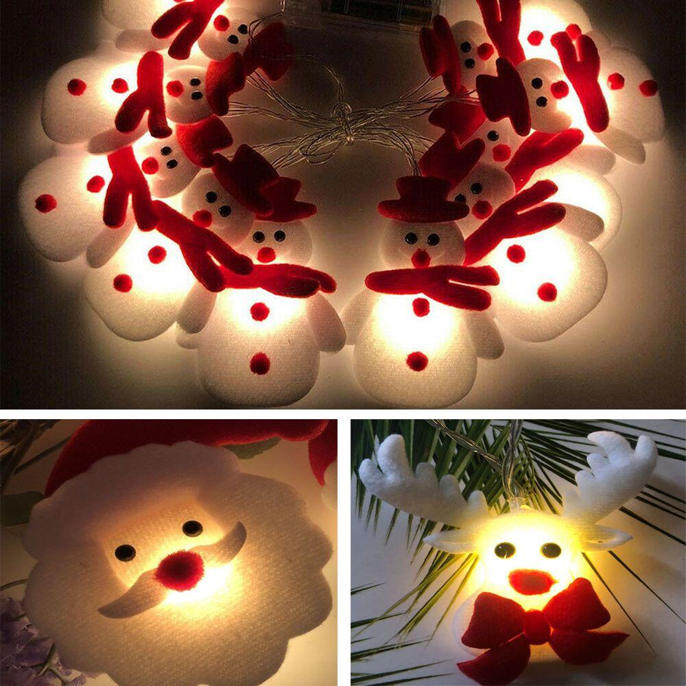 Dây Đèn LED Hình Người Tuyết Trang Trí Năm Mới / Giáng Sinh