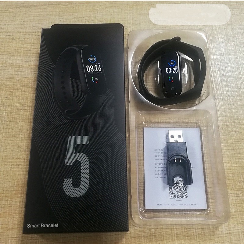Đồng Hồ Thông Minh M5 Kết Nối Bluetooth 4.2 Thiết Kế Hỗ Trợ Đo Huyết Áp Và Nhịp Tim