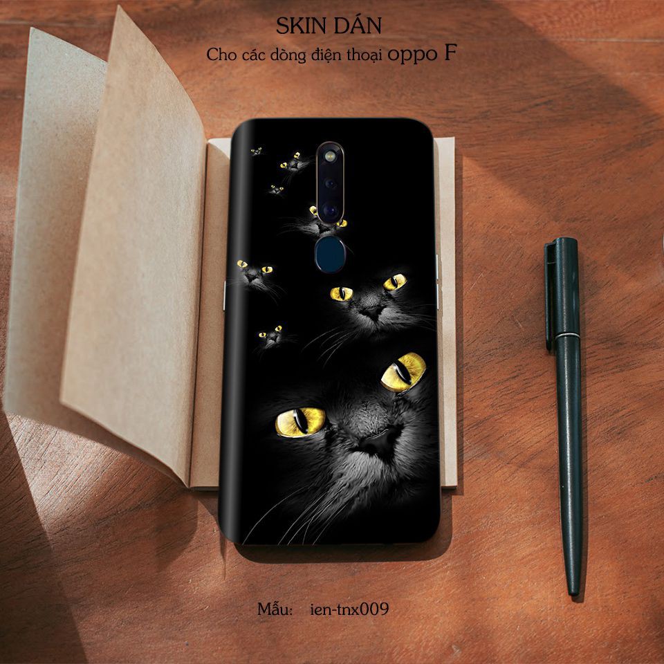 Miếng dán skin cho các dòng điện thoại Oppo F7 - F9 - F11 - F1Pro - F1s in hình đa dạng theo yêu cầu