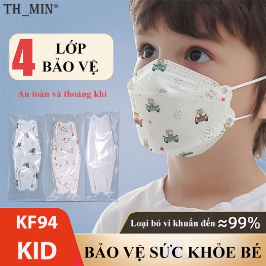 Khẩu Trang Em Bé KF94 LỘC PHÁT Kháng Khuẩn yên tâm cho bé dùng mùa dịch