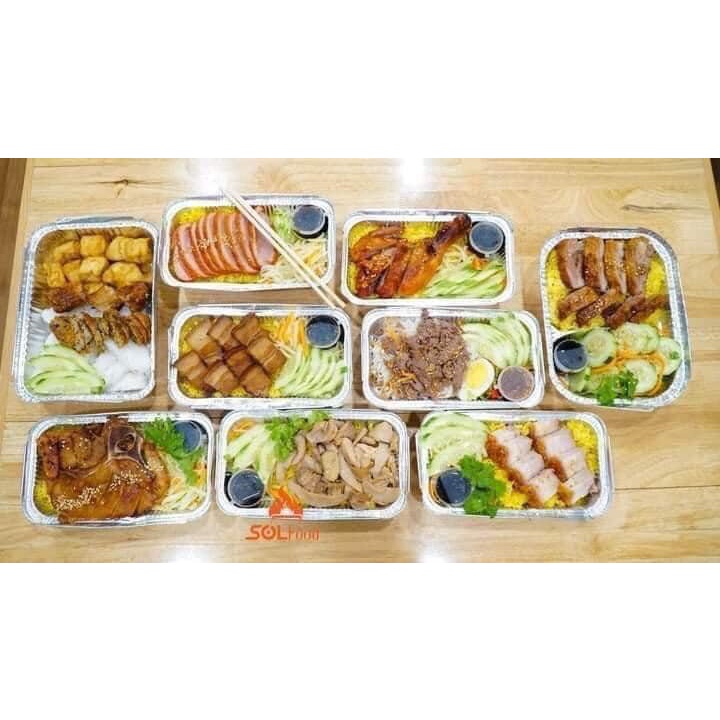 Khay bạc vuông lót nồi chiên không dầu 1 tệp 10 tờ cực tiện không gây hỏng nồi