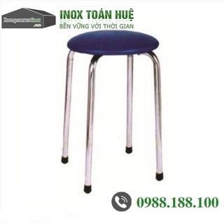 Ghế đẩu inox có nệm