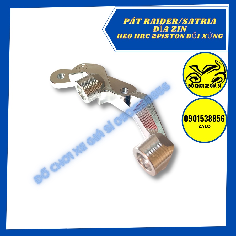 Pát trước Raider/Satria đĩa zin xài heo HRC 2 Piston đối xứng