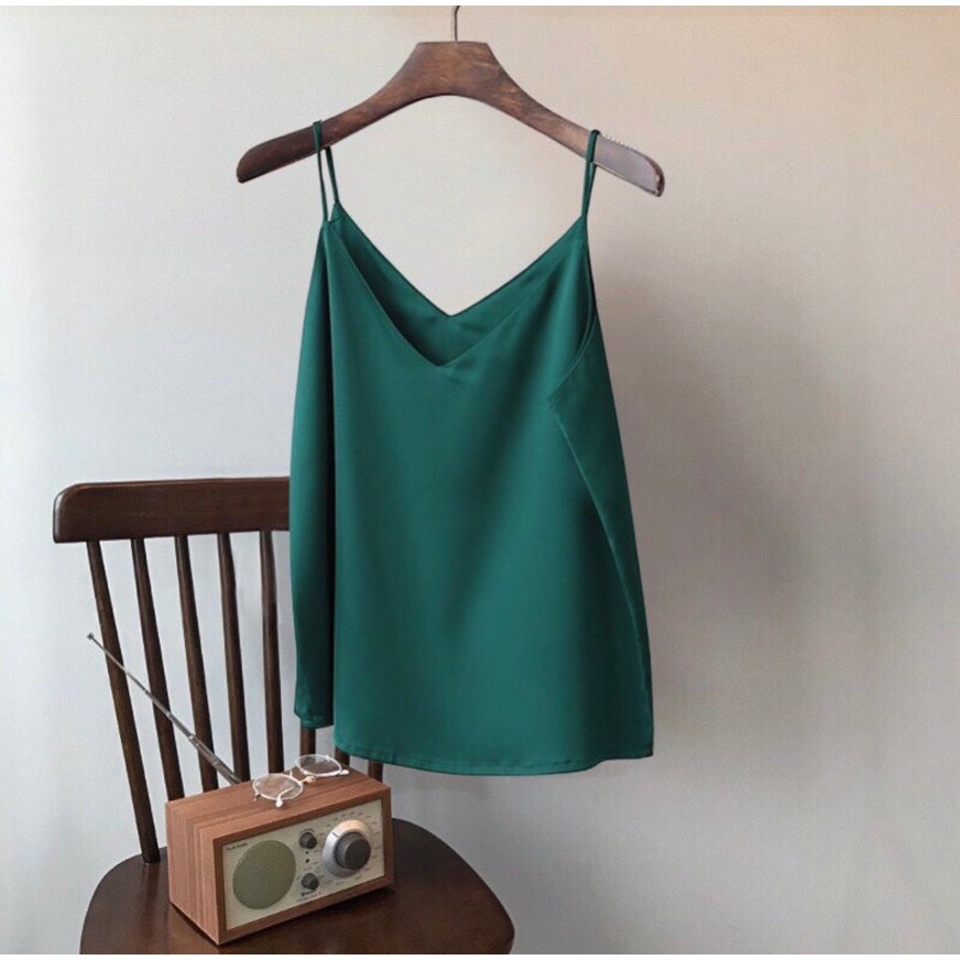 [CÓ SẴN] ÁO 2 DÂY LỤA SANG CHẢNH KÈM ẢNH THẬT CUỐI | BigBuy360 - bigbuy360.vn