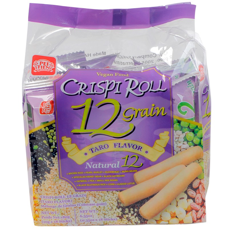 Bánh dinh dưỡng Peitien 12 loại ngũ cốc vị khoai môn 180g