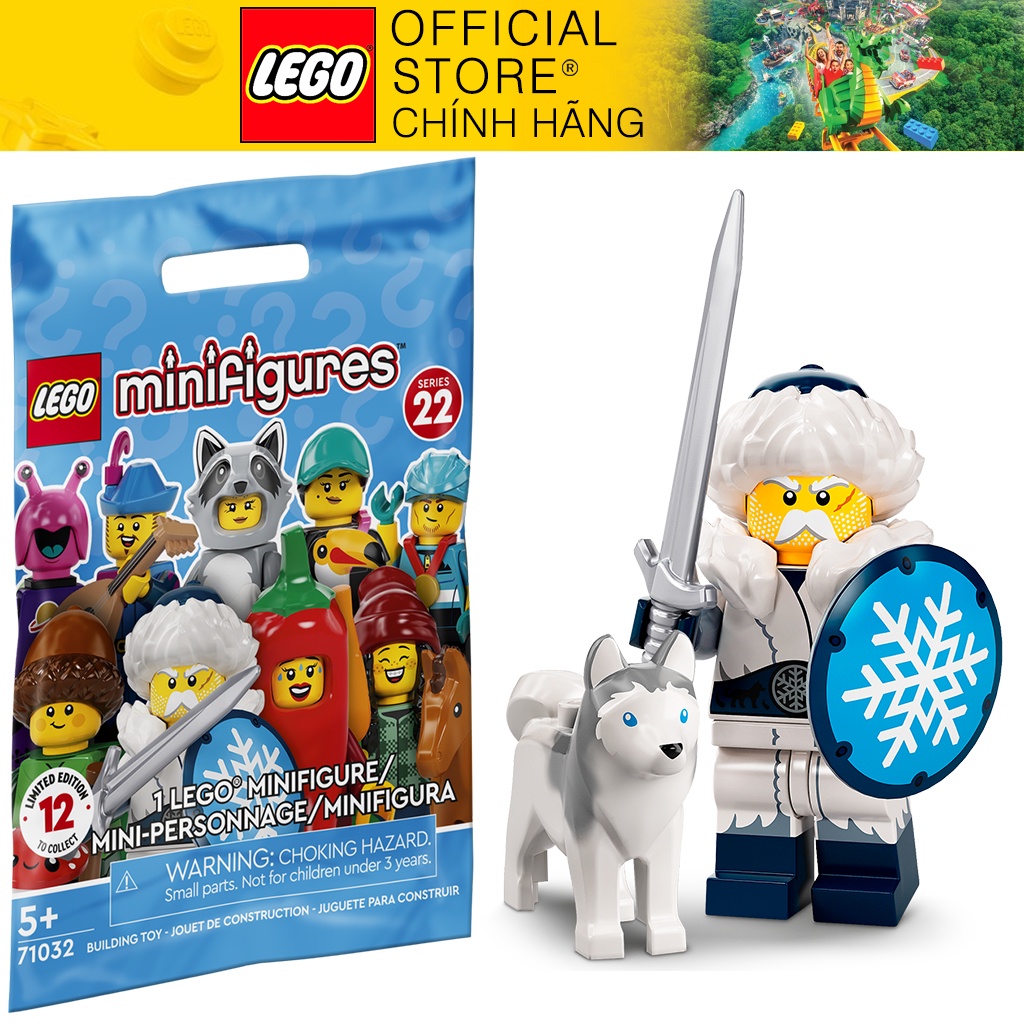 Nhân vật LEGO Minifigures 22 71032 Snow Guardian - Người Bảo Vệ Vùng Đất Tuyết NEWSEAL
