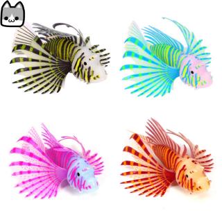 Aquarium Landscaping Aquarium Decoration Luminous Simulation Color Lionfish Silicone Material Fish Fishbowl Decoration
