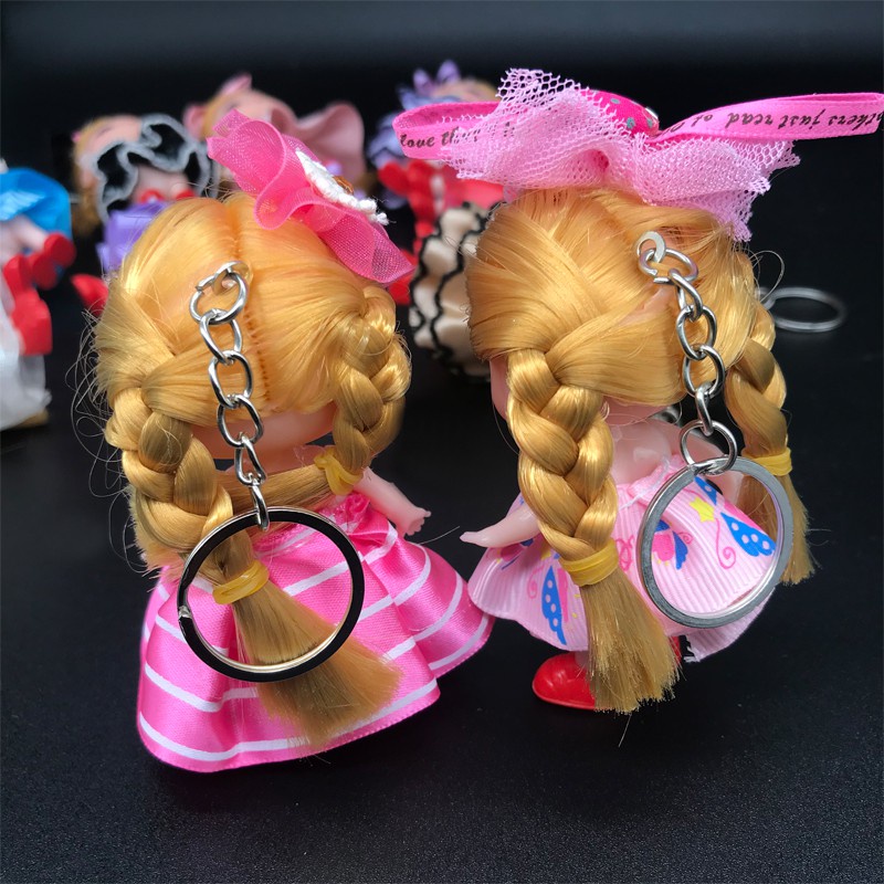 Móc khóa Búp Bê Chibi Cao 10 cm kèm đồ treo túi xách, balo, chìa khoá siêu xinh