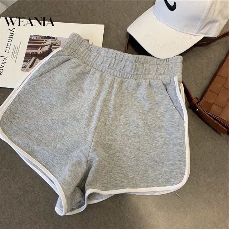 Quần Sọt Lưng Thun Hoạ Tiết Kẻ Sọc Thiết Kế Dáng Rộng Thoải Mái